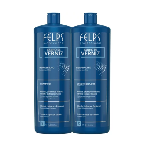 FELPS BATH VERNIZ ZESTAW SZAMPON 230ML + ODŻYWKA 230ML - mega połysk włosów