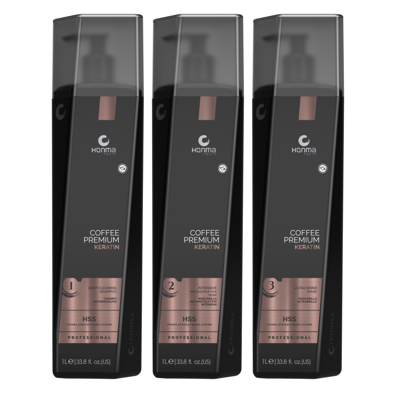 Honma Tokyo szampon Liss Lab 300ml przedłuża efekt prostowania włosów